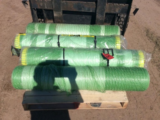 3 1/2 rolls of John Deere cover edge net wrap.