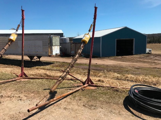 WIK cattle oiler on stand.