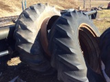 Set of 18.4 x 38 clamp on duals.