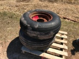 2-12.5L-16 Implement tires on 8 hole rims. (2 TIMES THE MONEY)