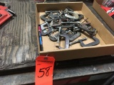 Flat of C-Clamps.