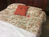 Queen Quilt Set: 2 - Shams & decorative pillow.