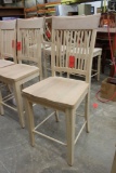Maple Mission counter stool; (Unfinished).