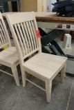 Maple Mission chair; (Unfinished).