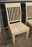 Maple Mission chair; (Unfinished).