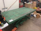 American 2,000 lb. lift table; 4' x 8' table.