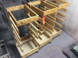 3 - wood drying racks.