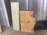 2 - small live edge Pine boards.
