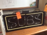 Subs neon sign.