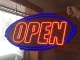 Visual Products open sign.