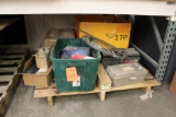 Pallet of tool boxes & misc. Items.