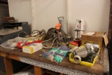 Table of spraying equipment.