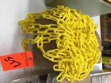 Yellow safety chain.