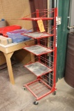 Small rolling cart; (Red).