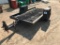 (SELLS NO TITLE) 10ft single axle tilt top flatbed tag trailer w/ pintle hitch.