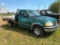 (TITLE) 1997 Ford F-150 XL pickup truck; 2x4; V-8 gas; auto; 9ft flat rack; 154,081 miles; vin