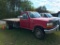 (TITLE) 1993 Ford Super Duty flatbed truck; 2x4; auto trans; DRW; steel flatbed; 7.5L gas engine;