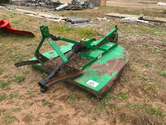 Frontier 5ft 3pt rotary mower; PTO drive; s/n MERC1060X703324.