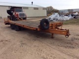 (TITLE) 1994 Econoline P4230 tandem axle 12-ton Backhoe Pro tag trailer; dual wheels; 18ft deck w/