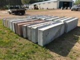 14-Concrete blocks w/ lifting hooks. NO LOADING ASSISTANCE PROVIDED FOR THIS LOT. (14 TIMES THE