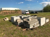 Concrete steps, blocks & tanks. NO LOADING ASSISTANCE PROVIDED FOR THIS LOT.