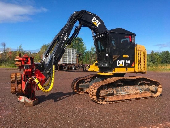 2016 Caterpillar 510HD track processor, cab w/ AC; 24" track pads; 4 roller head w/ independent