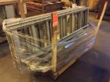 Lot of adjustable shelving on factory cart.