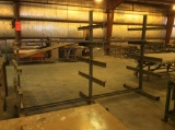 Double sided material rack; 11' long x 88