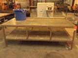 4' x 8' steel frame assembly table.