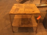 3' x 3' table on casters.