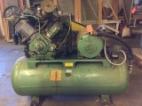 25 hp. horizontal tank shop air compressor.