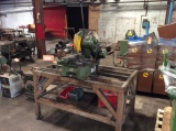 Haberle Mod. H300 cold saw on H.D. steel stand.