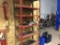 Steel shelving unit.