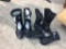 Oxtar motorcycle racing boots & gloves; (Small).