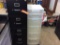 4-drawer letter file cabinet & plastic display.