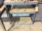 Steel shelving unit.