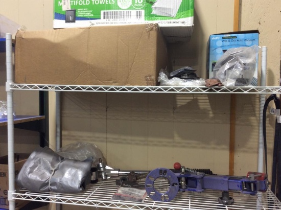 Rack & contents of wall.