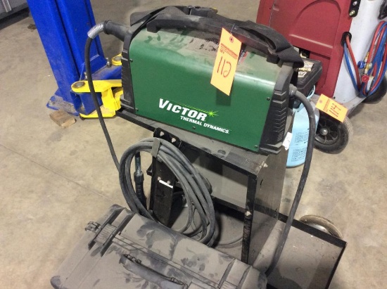 Victory 42 Cut-Master plasma cutter w/ cart & case.