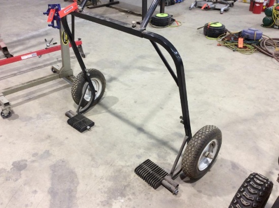 Snowmobile dolly.