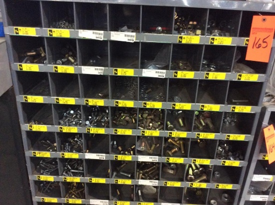 Kimball organizer; nuts; bolts; washers.