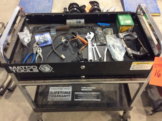 Matco tool cart & contents.