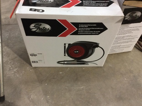 Gates retractable hose reel & hose; (New).