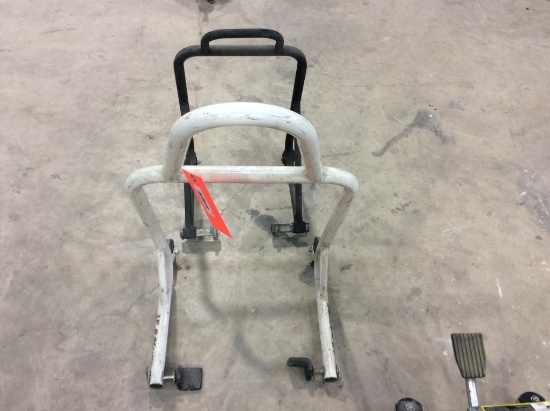 2 - Motorcycle stands.