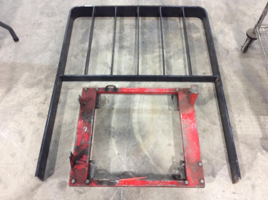 Forklift rack & cart.