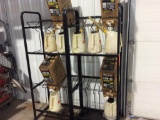 Service Pro assorted oils & rack.