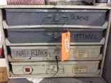 PAI 4-drawer organizer; screws; fittings; snap rings.