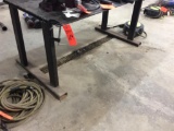 4' x 6' steel welding table.