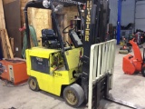 Hyster Mod. E50XL-27 electric forklift; side shift; 4,500 lb. capacity; 187
