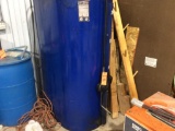 250-gallon oil tank w/ air operated pump & meter nozzle.