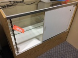 Glass display case.